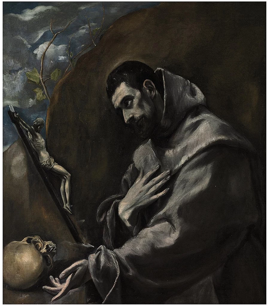 San Francesco in adorazione del crocifisso